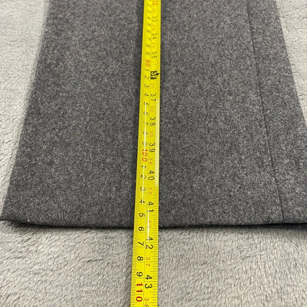 VTG Banana Republic Flannel Dress Pants Stretch Men 36R Gray Wool Blend Straight